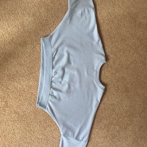 Baby Blue Cropped Sweatshirt